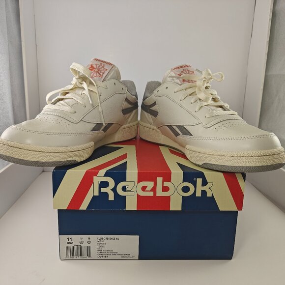 Reebok Club C Revenge Plus White/Grey Sneakers Size US 11 Mens DV7187 - Picture 6 of 12